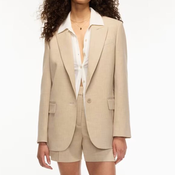 Wilfred Flores Blazer - Heather Oat Beige - Picture 1 of 6